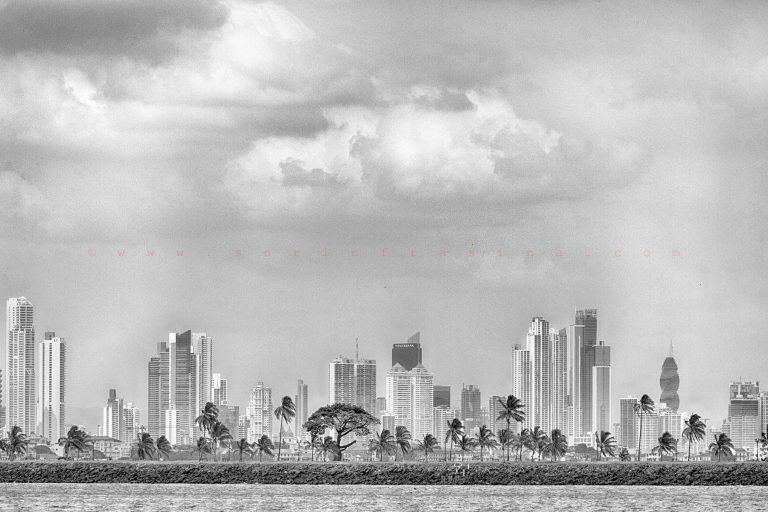 black and white image from Panama City - © Sorin Frasina